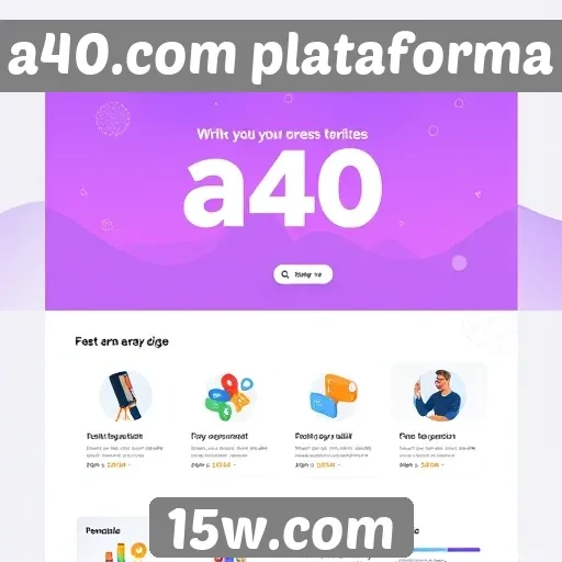 Experiência de usuário no site a40.com plataforma